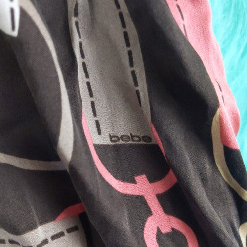 Bebe Top in a pink chain print design - RARE
