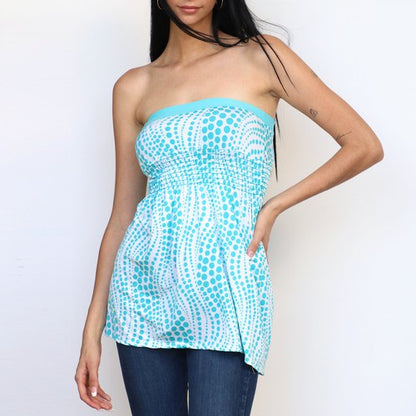 Wetseal top with blue dots