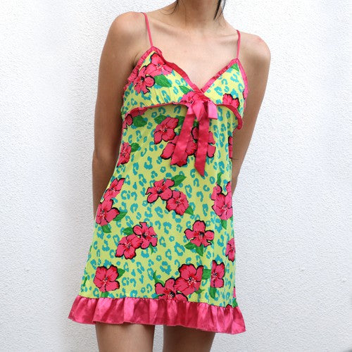 Sun Dress with Pink Flowers
