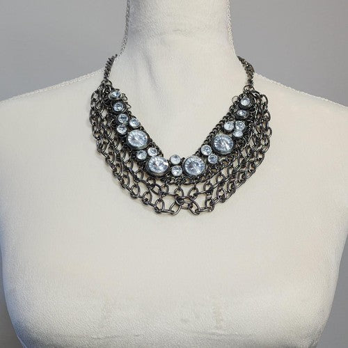 Chainlink necklace with bling bling!