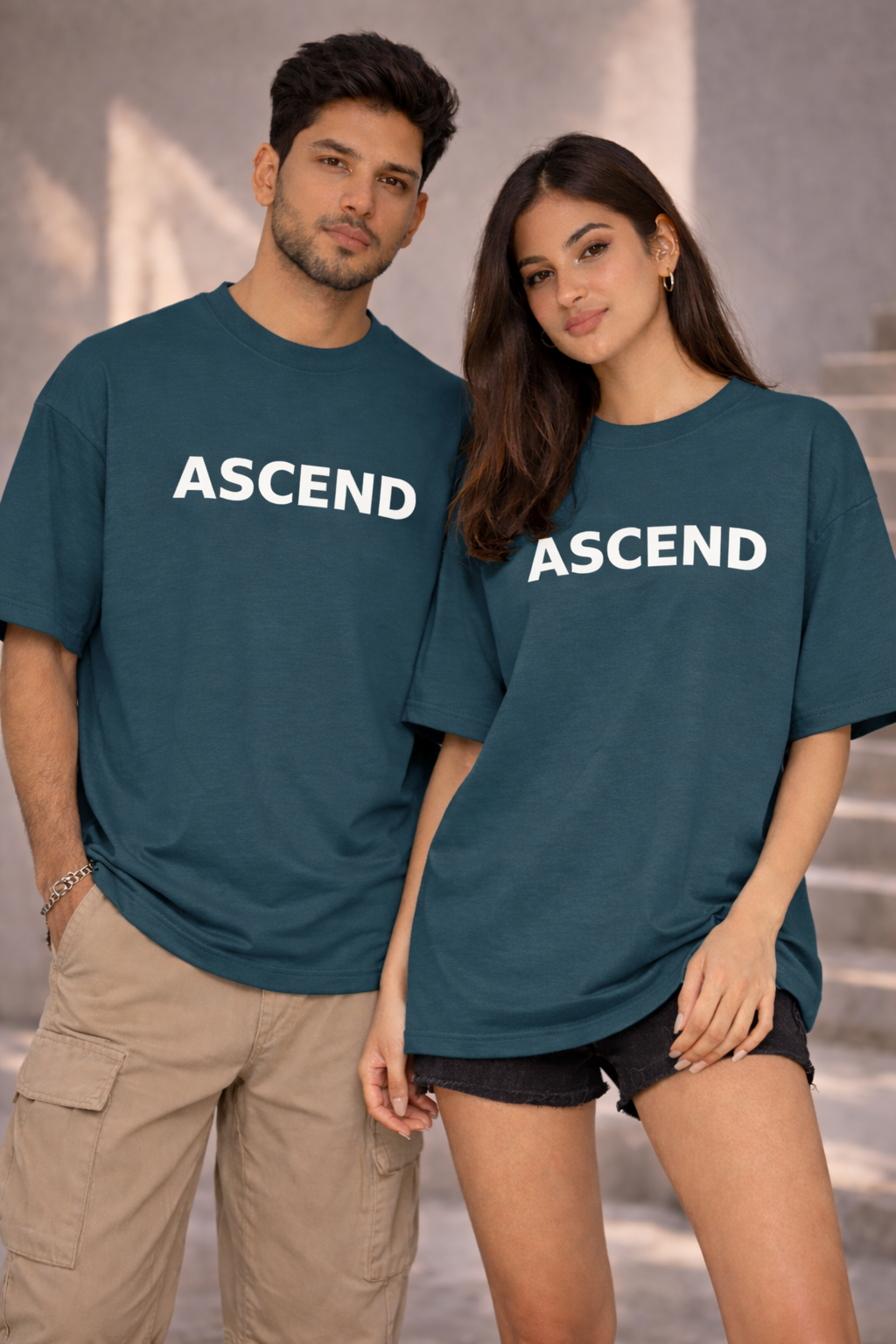 ASCEND- DEEP TEAL OVERSIZED CLASSIC UNISEX TEE