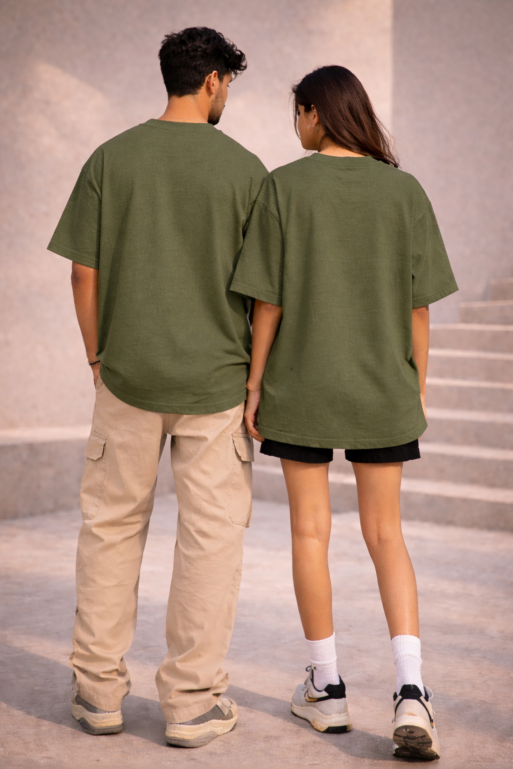 ROOTED - OLIVE CLASSIC UNISEX OVERSIZED TEE