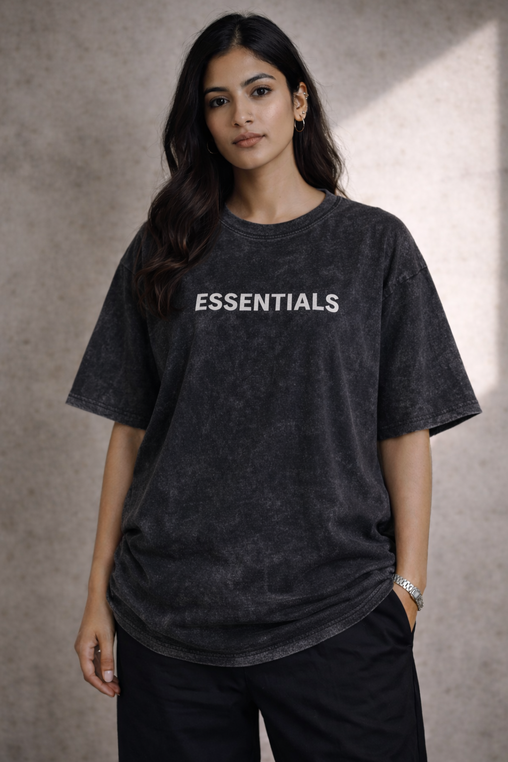 Acid Washed Oversized Tee- Premium Vibe.