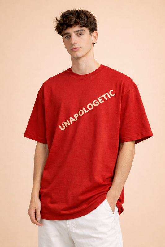 VIBEMYSTYLE "UNAPOLOGETIC" PREMIUM OVERSIZED T-SHIRT